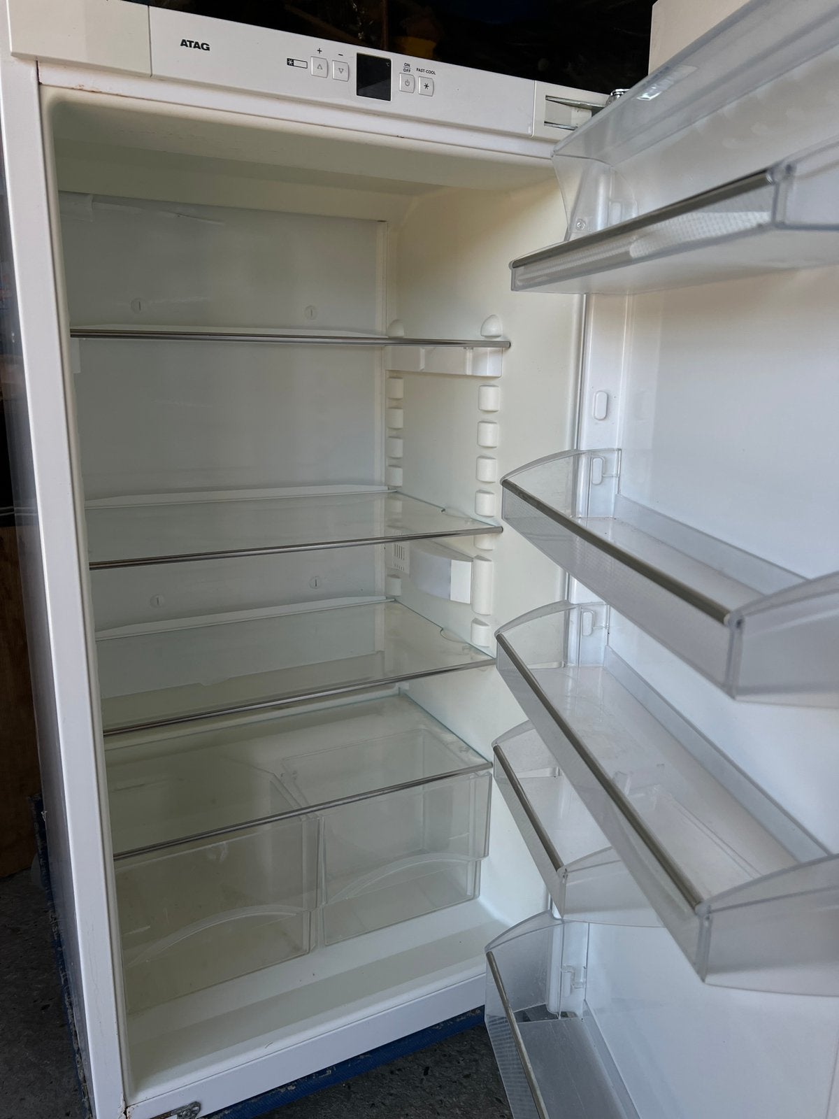 A++ klasse Liebherr/ATAG inbouw koelkast 102x54 cm 191 liter, 150 tot 200 liter, Zonder vriesvak, Zo goed als nieuw, Ophalen