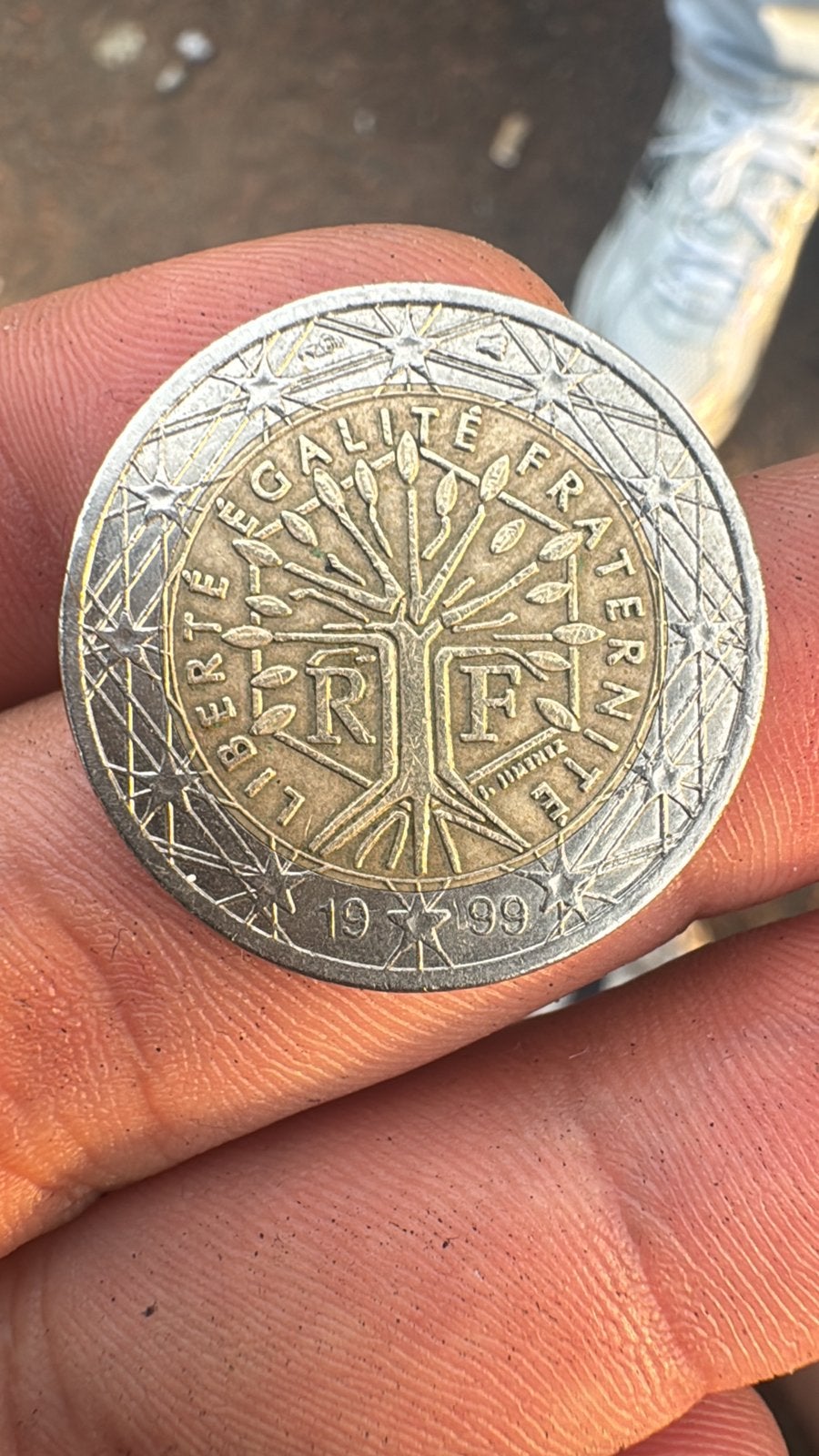 Franse €2-munt uit 1999, Postzegels en Munten, Munten | Europa | Euromunten, Ophalen, Frankrijk, 2 euro