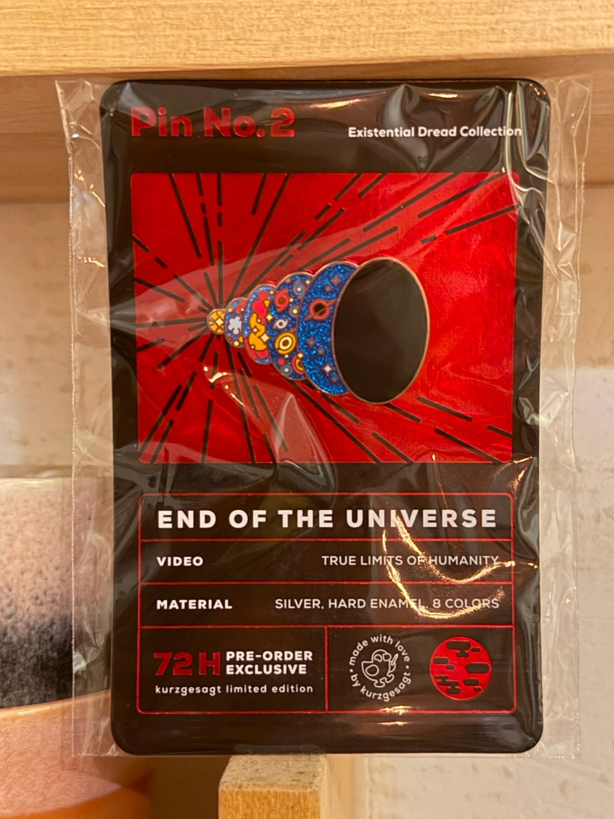 Kurzgesagt Pin No.2: End of the Universe (Nieuw), Ophalen of Verzenden, Nieuw