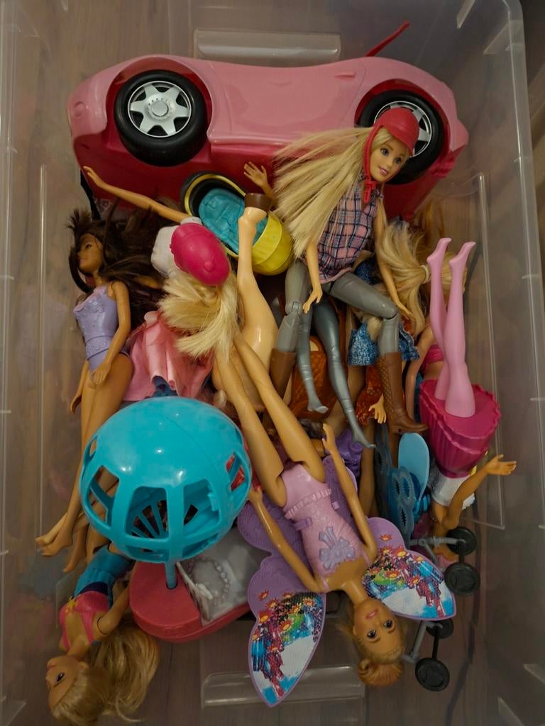 Barbie collectie met meerdere poppen en accessoires, Ophalen of Verzenden, Gebruikt, Barbie