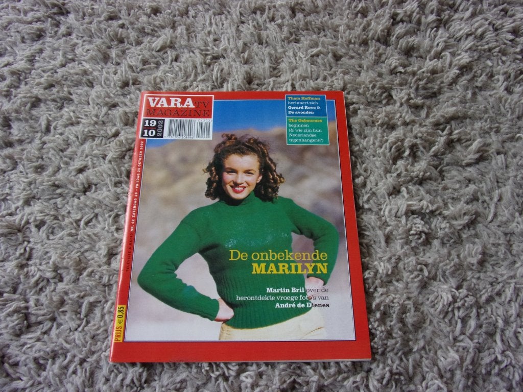 2002 VARA TV MAGAZINE MARILYN MONROE op cover+art/KOMPLEET, Verzamelen, Ophalen, Nieuw, Boek, Tijdschrift of Artikel