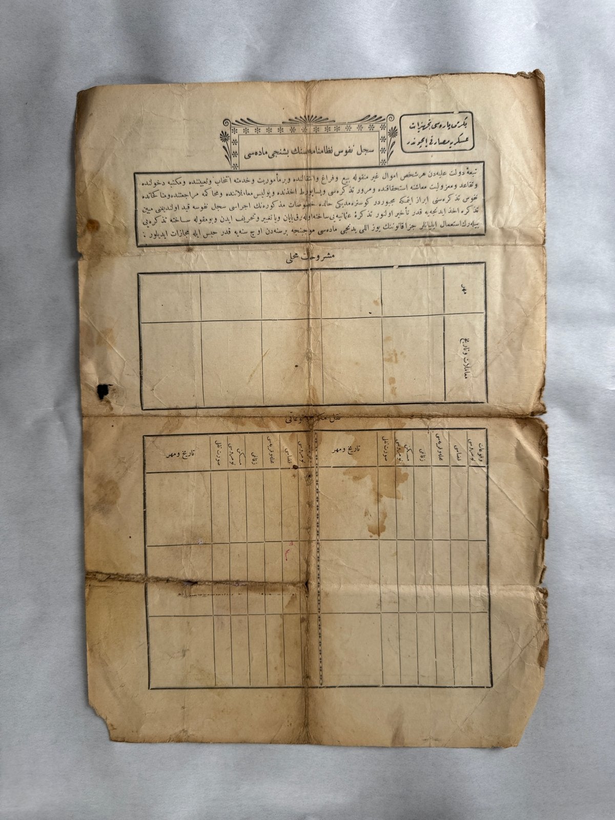 Origineel Ottomaans document met tughra en zegel, Ophalen of Verzenden