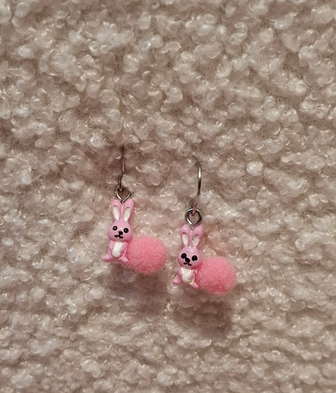 Schattige Roze Konijntjes Oorbellen - Hema, Sieraden, Tassen en Uiterlijk, Ophalen, Hangers, Nieuw, Roze