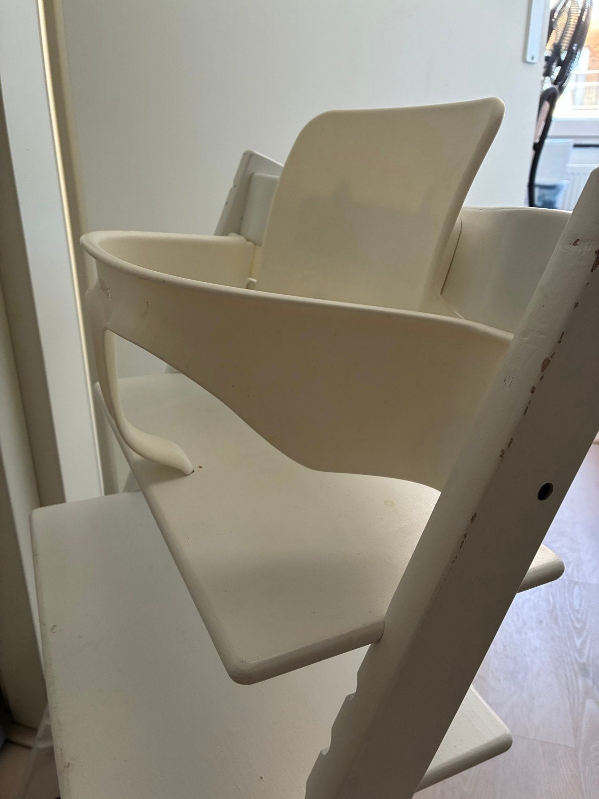 Stokke Tripp Trapp meegroeistoel met baby set en kussen, Ophalen, Gebruikt, Meegroeistoel, Afneembaar eetblad