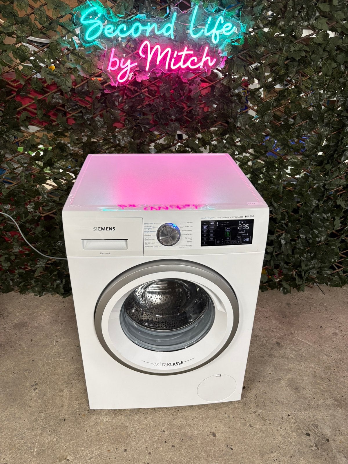 Siemens iQ500 ExtraKlasse Wasmachine, Witgoed en Apparatuur, Wasmachines, Ophalen, 1200 tot 1600 toeren, 8 tot 10 kg, Refurbished