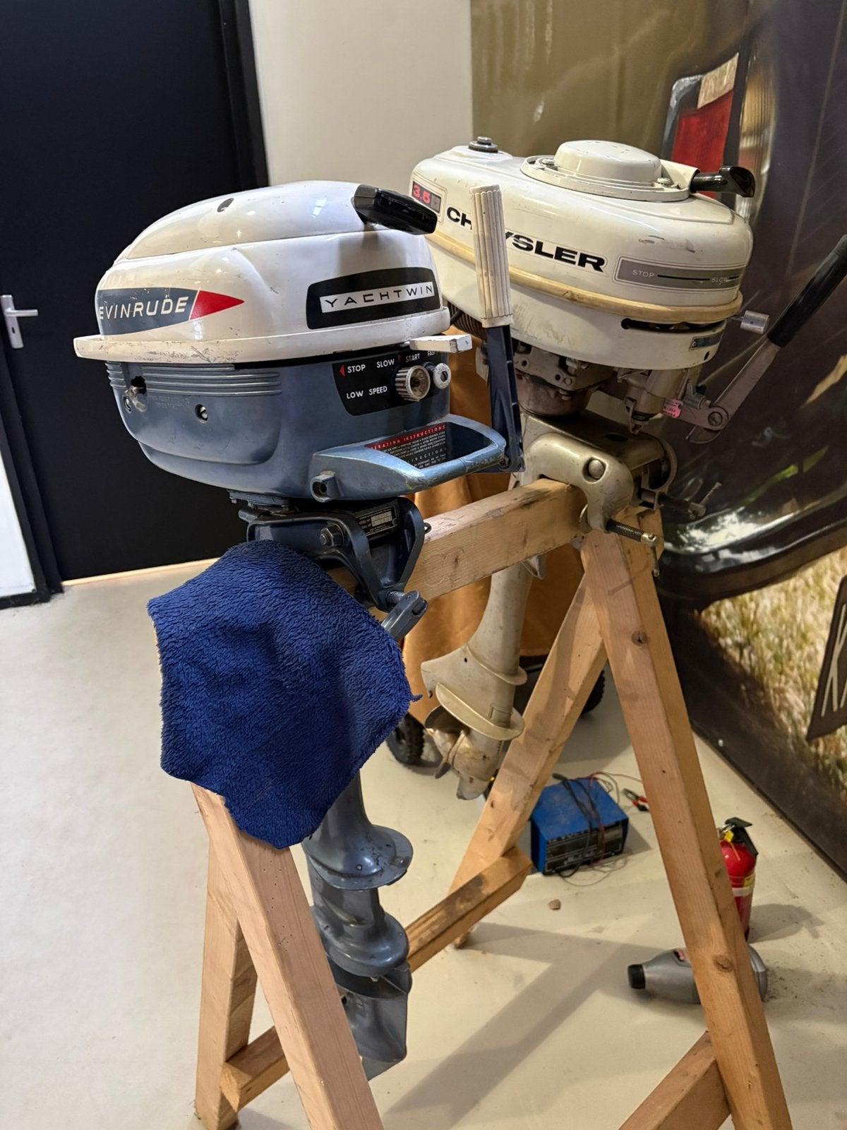 Evinrude en chrysler klassiek buitenboordmotoren in een koop, Ophalen, Gebruikt