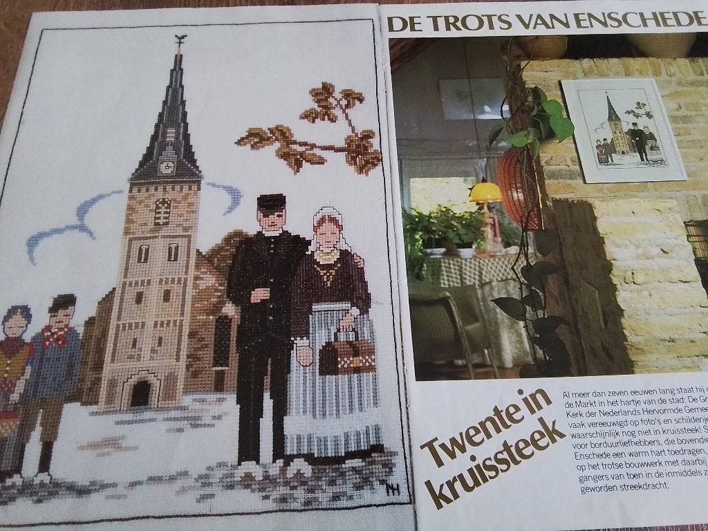 Borduurpatroon Twente in kruissteek, Hobby en Vrije tijd, Ophalen of Verzenden, Zo goed als nieuw, Handborduren, Patroon