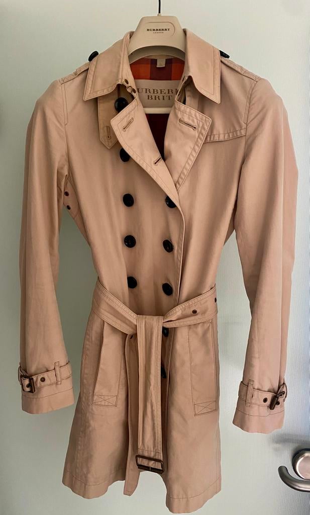 Burberry Brit trenchcoat, Ophalen of Verzenden, Gedragen, Maat 36 (S), Beige