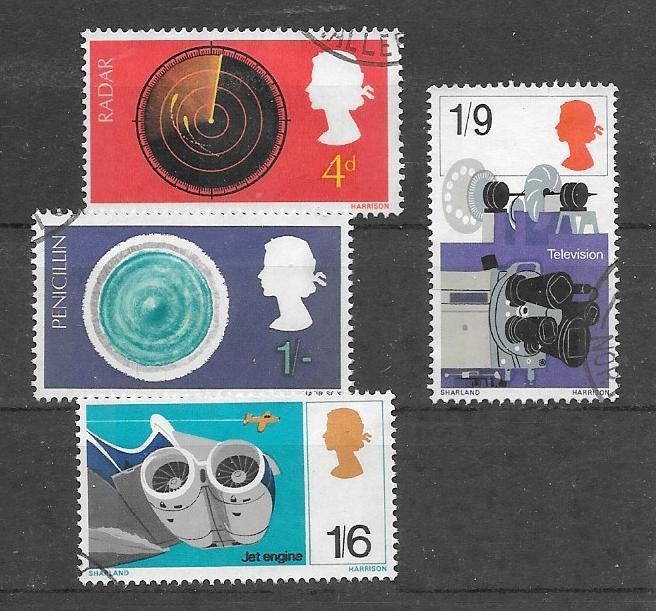 UK 1967  Uitvindingen, Verzenden, Gestempeld