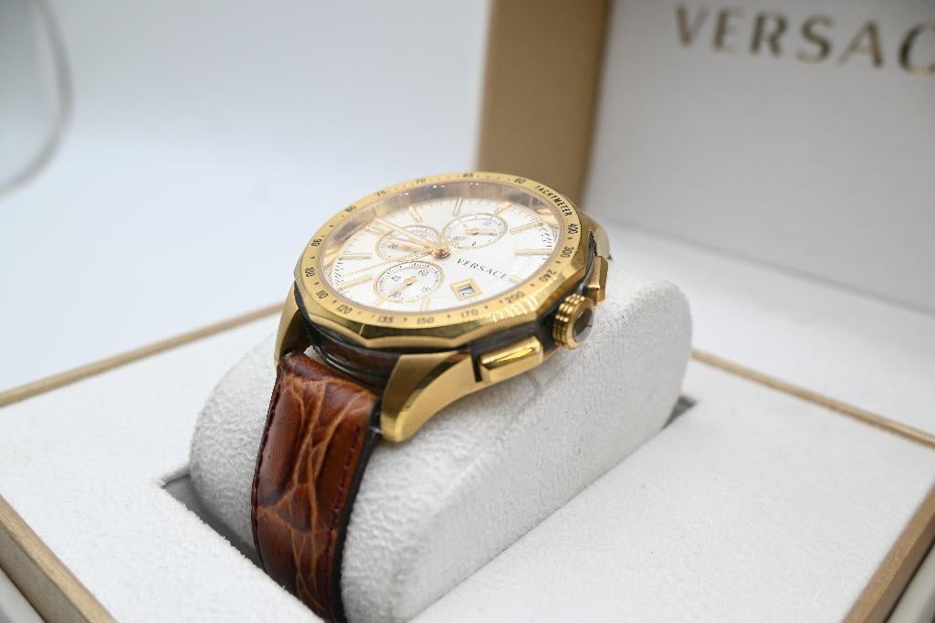 Versace Glaze VEBJ00418  2011- Present Chronograaf, Overige merken, Staal, Polshorloge, Ophalen of Verzenden