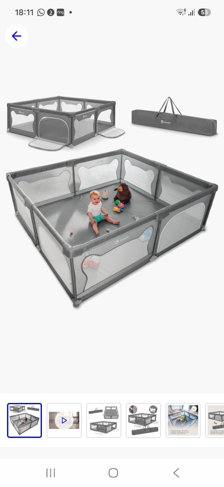 Lionel willow xl grondbox. Nog zeer netjes., Kinderen en Baby's, Boxen, Ophalen of Verzenden, Zo goed als nieuw, Rechthoekig