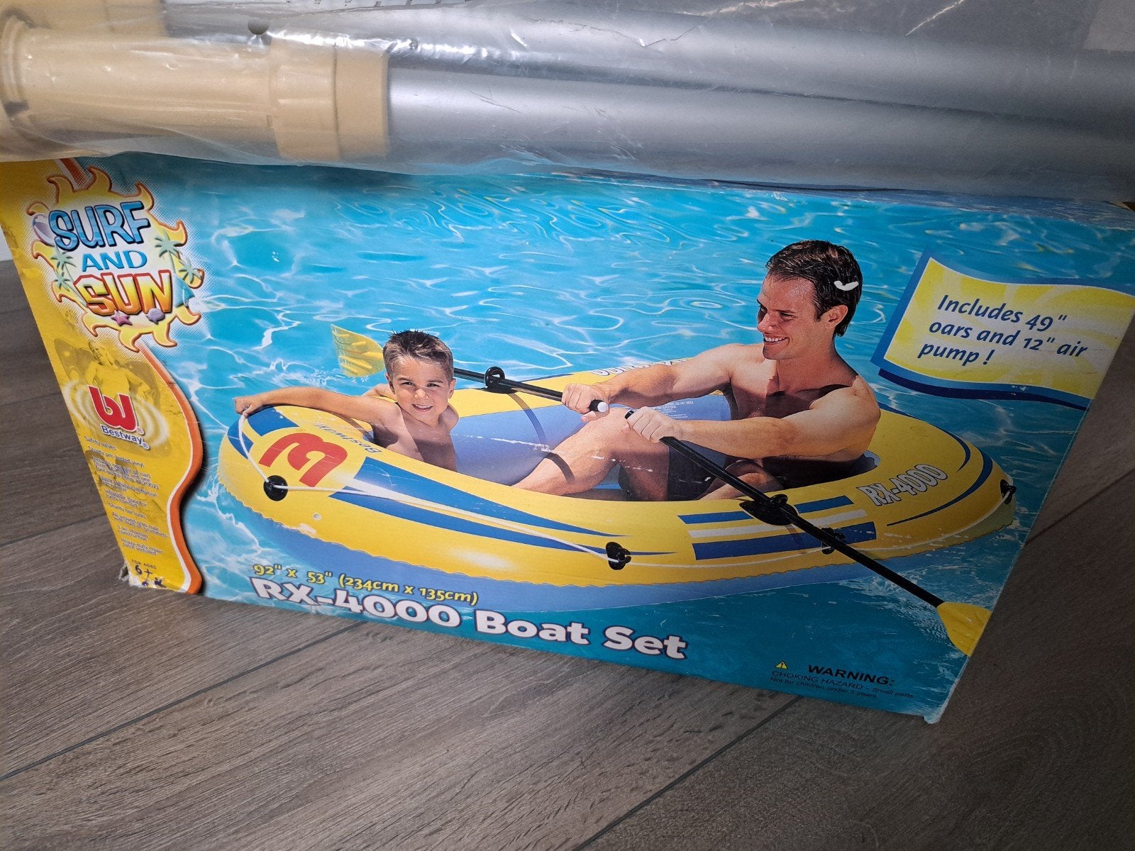 Opblaasboot Bestway 234 x 135 cm, Ophalen