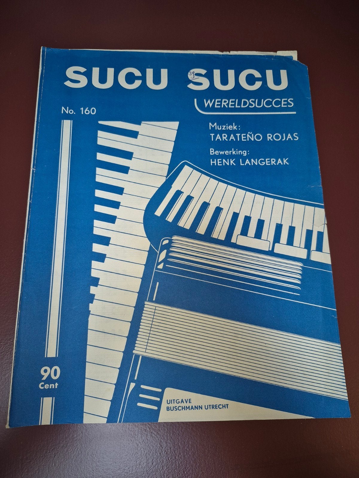 Sucu Sucu Wereldsucces - Bladmuziek Accordeon/Piano, Gebruikt, Accordeon, Ophalen of Verzenden, Thema