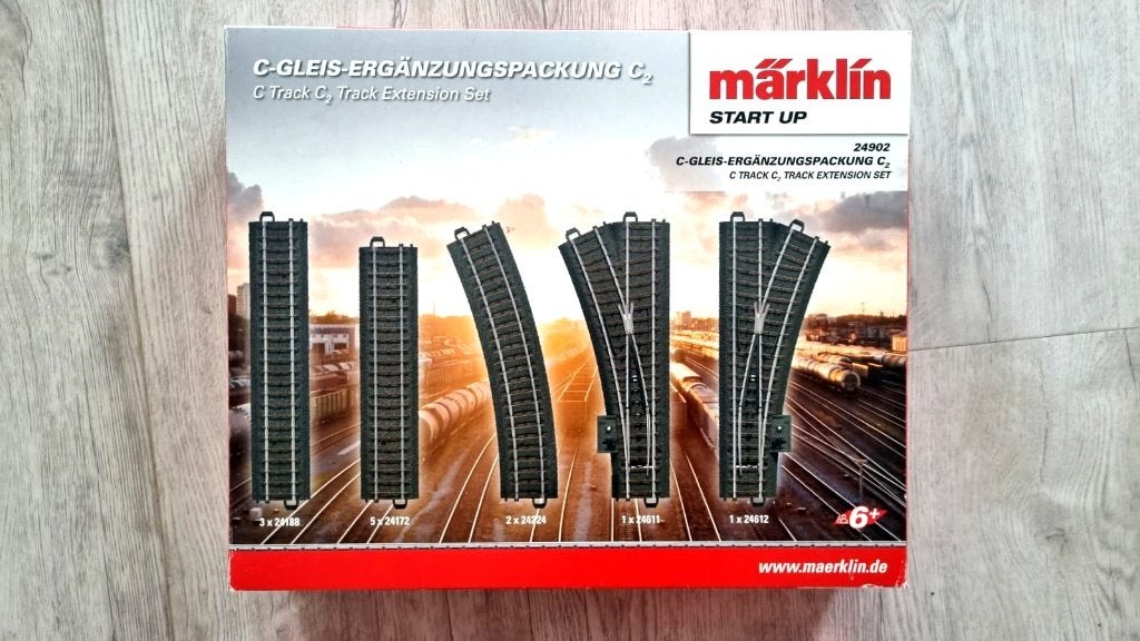 Marklin Railset C2 Rails in de nieuwe verpakking, Wisselstroom, Wagon, Ophalen of Verzenden, Zo goed als nieuw