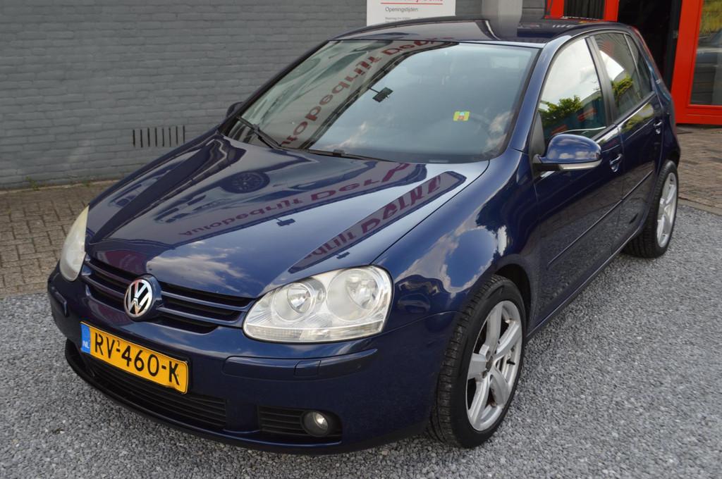 Volkswagen Golf 1.6 FSI Tour 2007 Airco Navi Sport APK 5Drs, Auto's, Volkswagen, Voorwielaandrijving, Gebruikt, 4 cilinders, Blauw