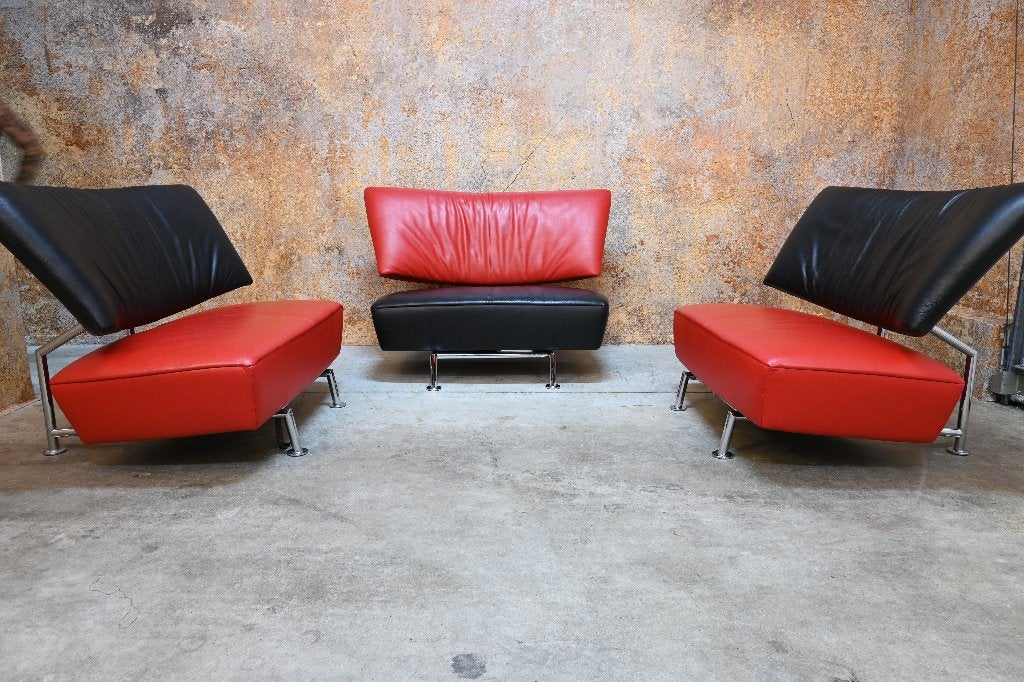 IZG staat 1 Leolux Akka design bankje / chaise longue, Leolux, Minder dan 75 cm, Design, Ophalen of Verzenden