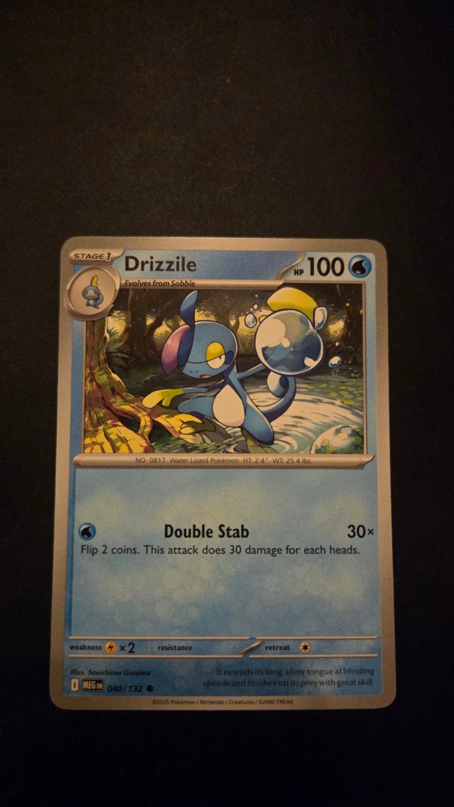 Pokémon Kaart Drizzile 040/132 Mega Evolution, Verzenden, Zo goed als nieuw, Losse kaart