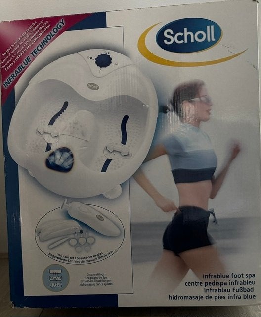 Scholl Infrablue Foot Spa + Manicure/Pedicure Set, Ophalen, Nieuw, Hand- en Voetverzorging