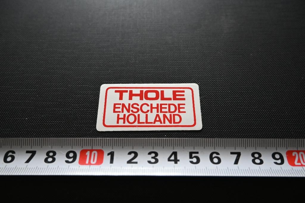 sticker THOLE enschede holland, Ophalen, Zo goed als nieuw
