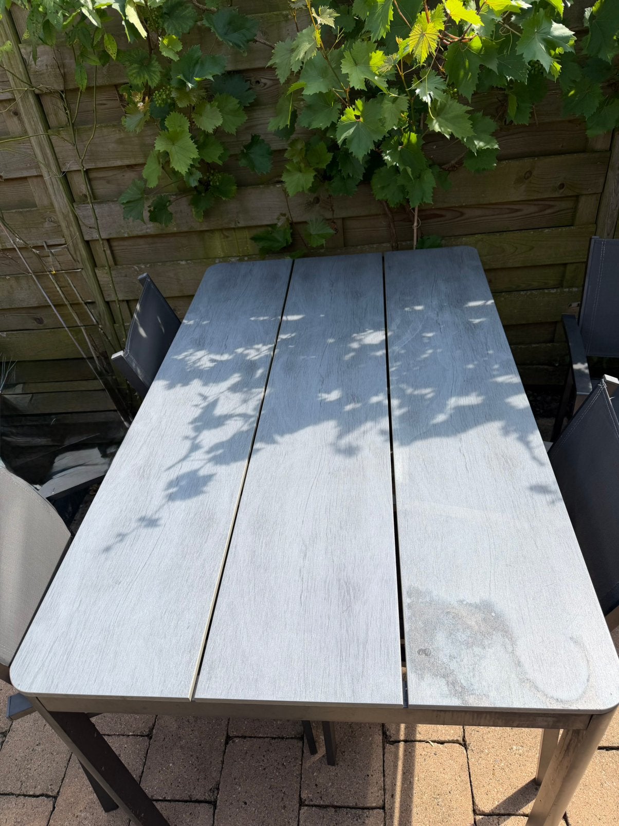 Tuinset, Ophalen, Gebruikt, Rechthoekig, Aluminium