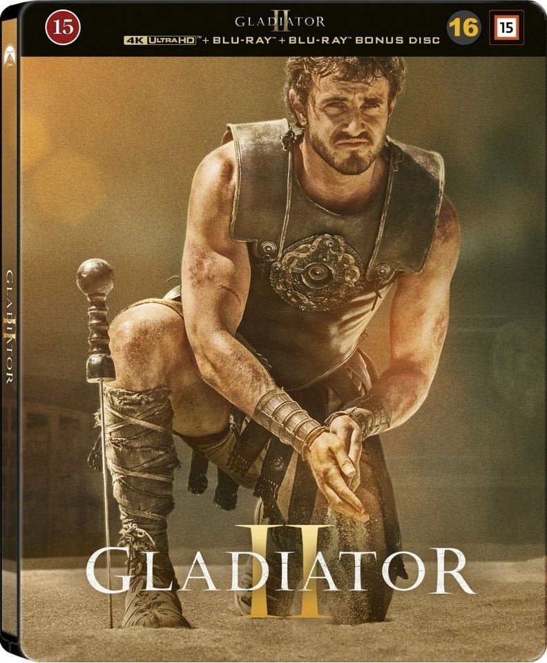 Gladiator II 4K Ultra HD + Blu-ray steelbook, Engels, Vanaf 16 jaar, Film, Ophalen of Verzenden