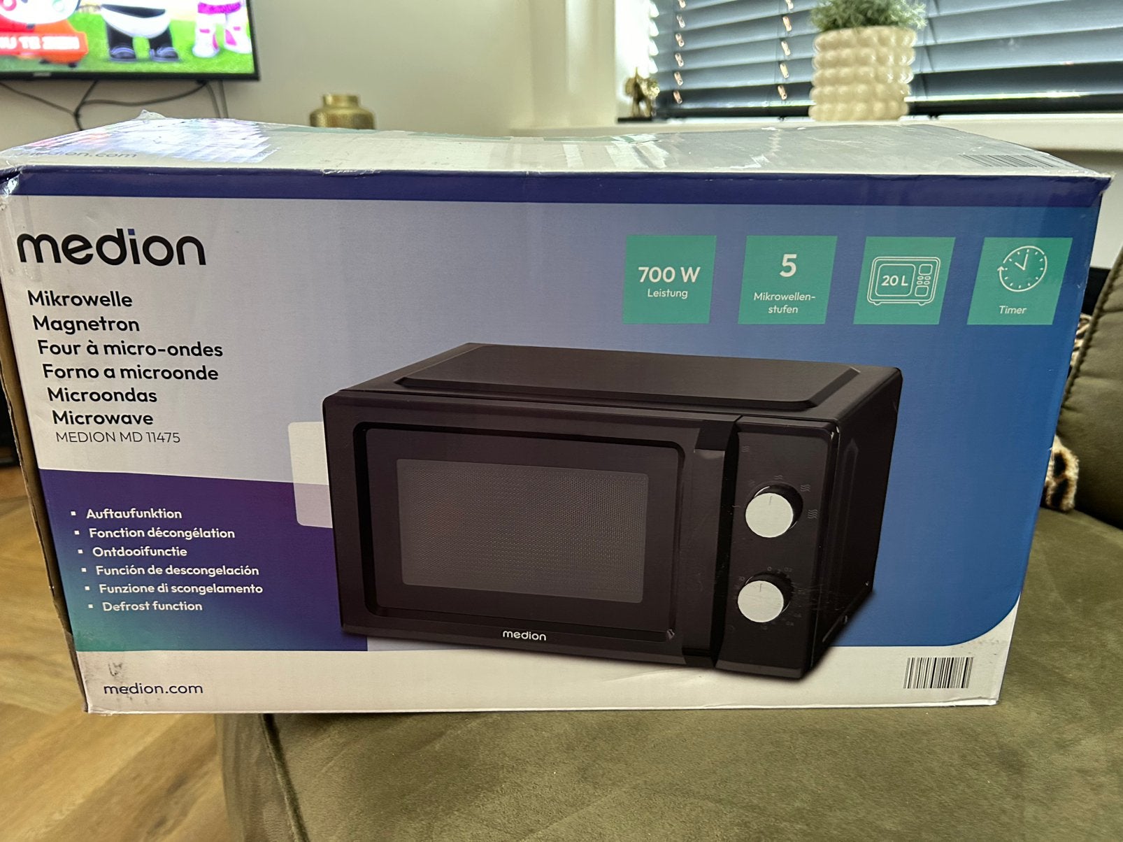 Nieuw in doos medion md 11475 magnetron, Witgoed en Apparatuur, Ophalen, Zo goed als nieuw