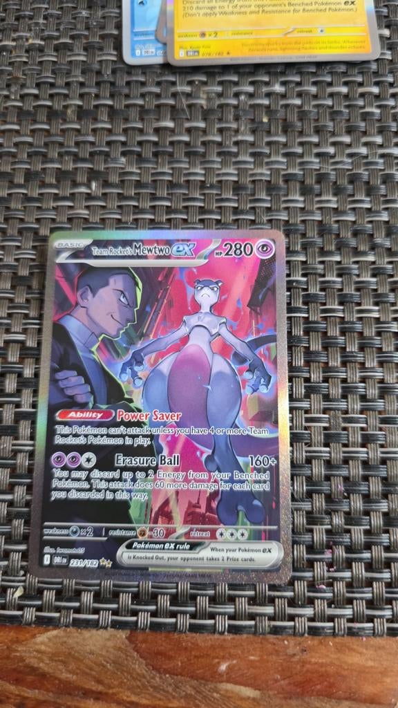Team Rocket Mewtwo EX Pokémon Kaart - Full Art, Ophalen of Verzenden
