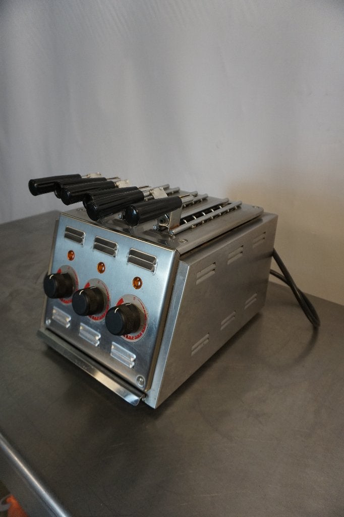 Stilfer tosti ijzer broodrooster tosti apparaat | 3 gleuven, Ophalen of Verzenden, Gebruikt