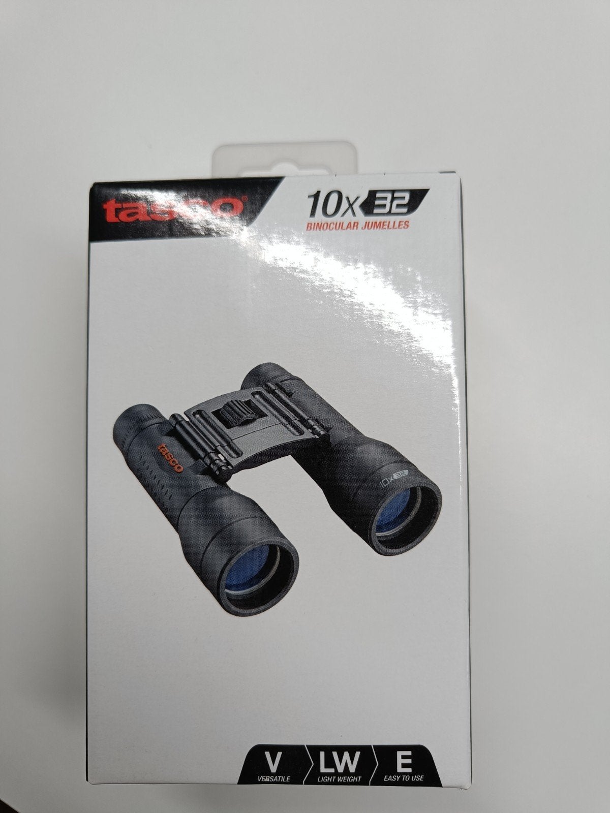 Tasco 10x32 Essentials Dakkant Verrekijker - ZGAN, Dakkant (recht), Ophalen of Verzenden, Zo goed als nieuw, 8 tot 12x