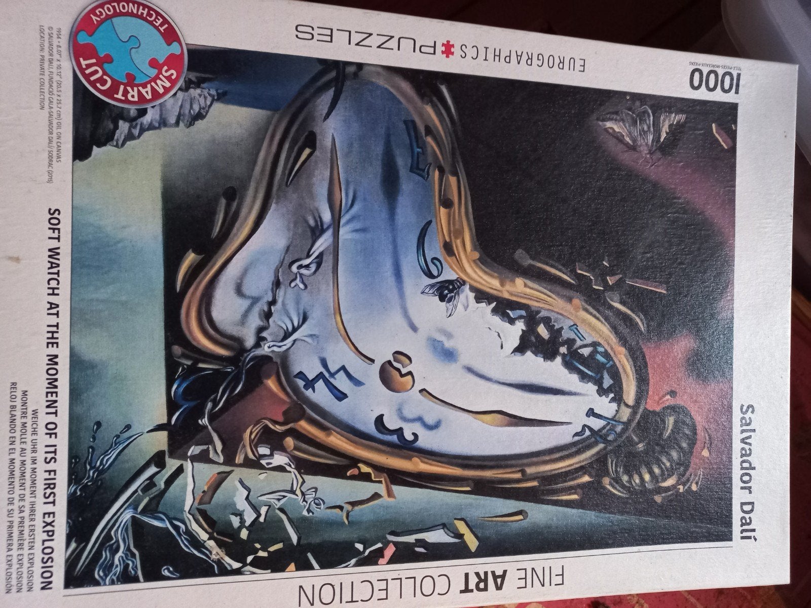 te koop uit de fine art collection, Salvador dali puzzle, Ophalen of Verzenden, 500 t/m 1500 stukjes, Zo goed als nieuw