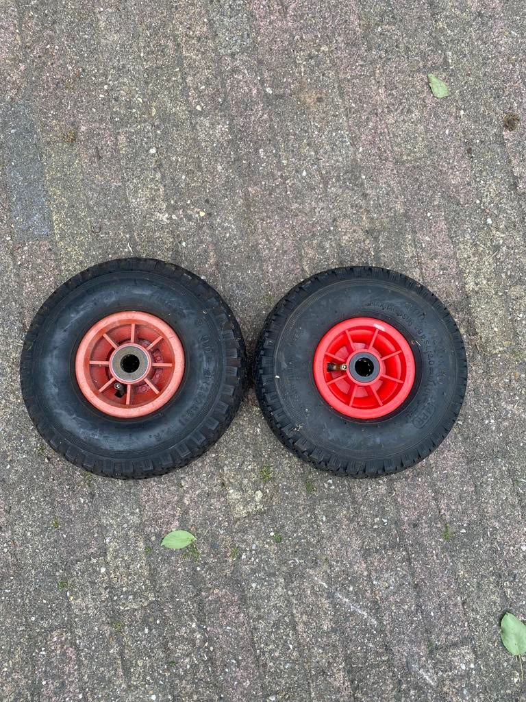 Bolderkar  steekwagen wiel luchtbandjes, Ophalen, Gebruikt