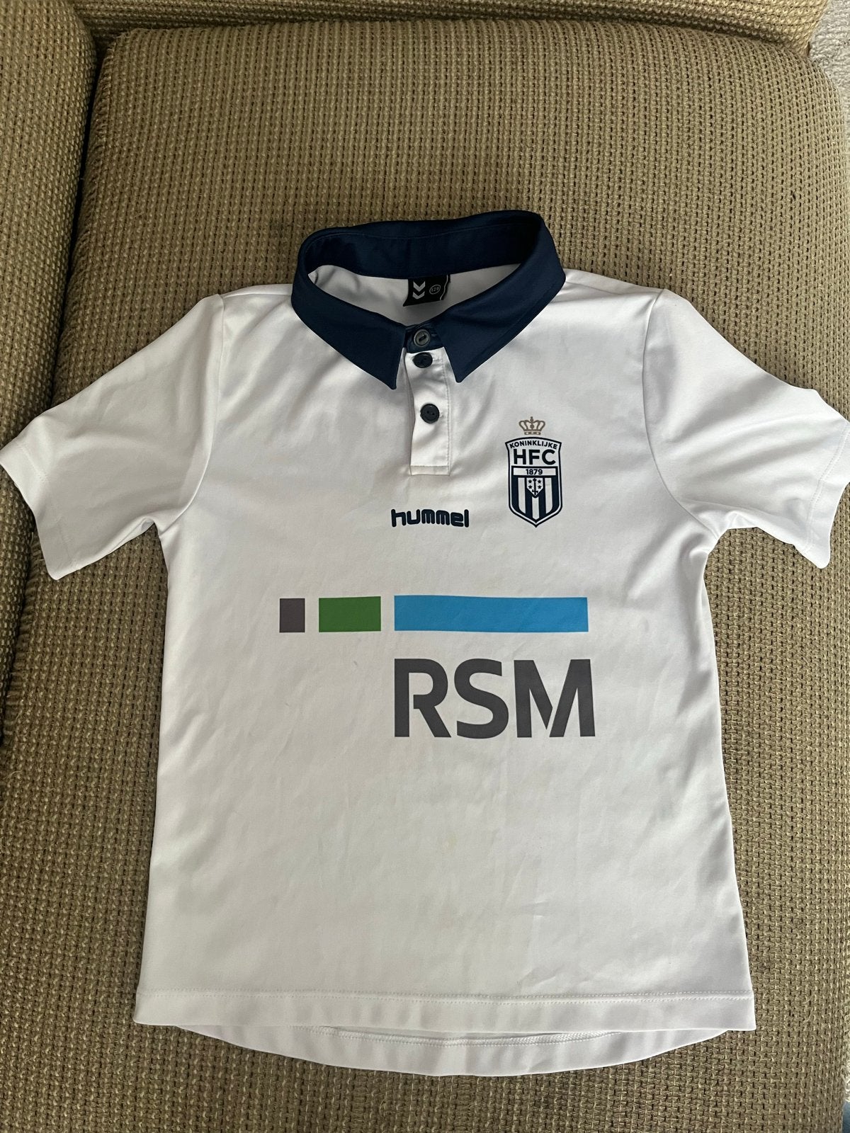 HFC Hummel Voetbalshirt Maat 128, Ophalen, Gebruikt, Jongen, Shirt of Longsleeve