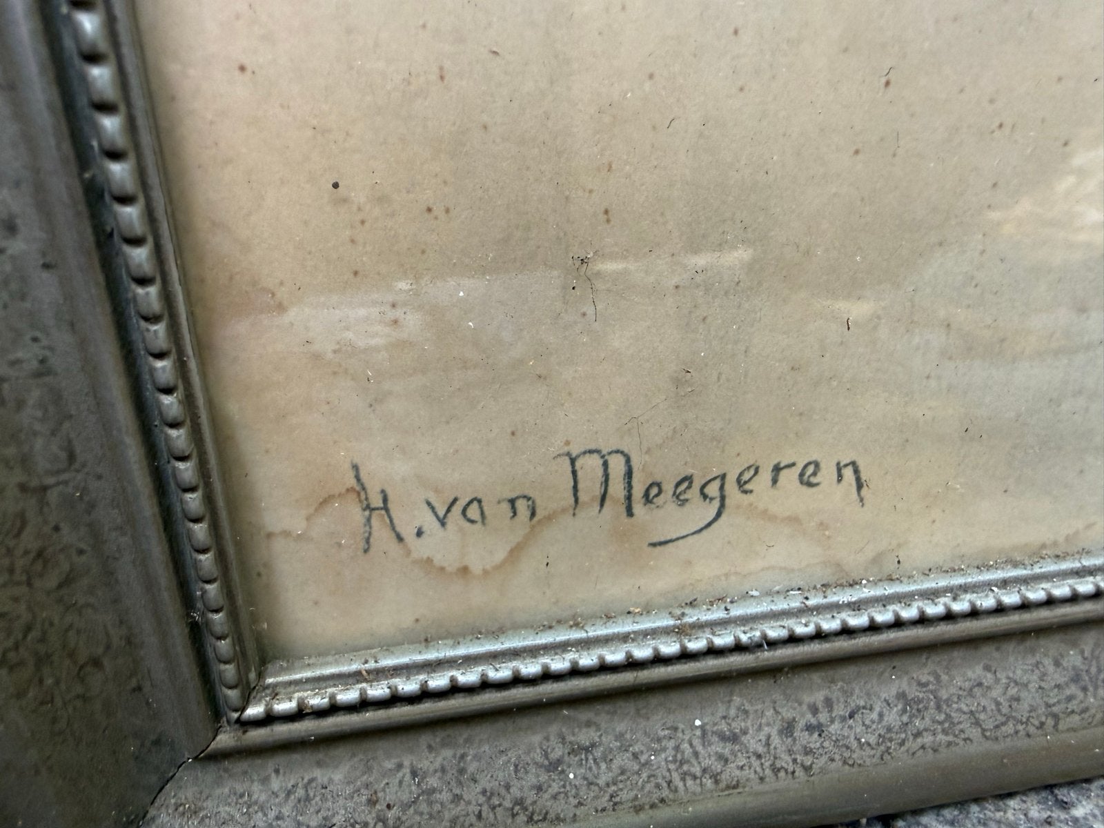 Mooie schets van vogel, gesigneerd K. van Meegeren, Ophalen, Tekening, Potloodtekening, Gesigneerd