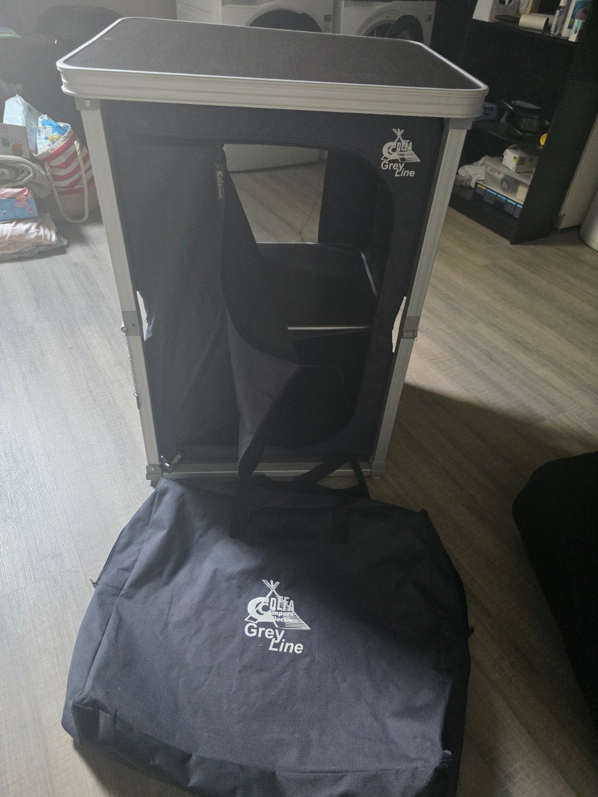 Campingkast Grey Line opvouwbaar met draagtas, Ophalen, Gebruikt