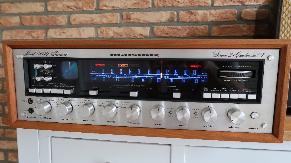 Marantz 4400 receiver 1976, Gebruikt, 120 watt of meer, Stereo, Ophalen