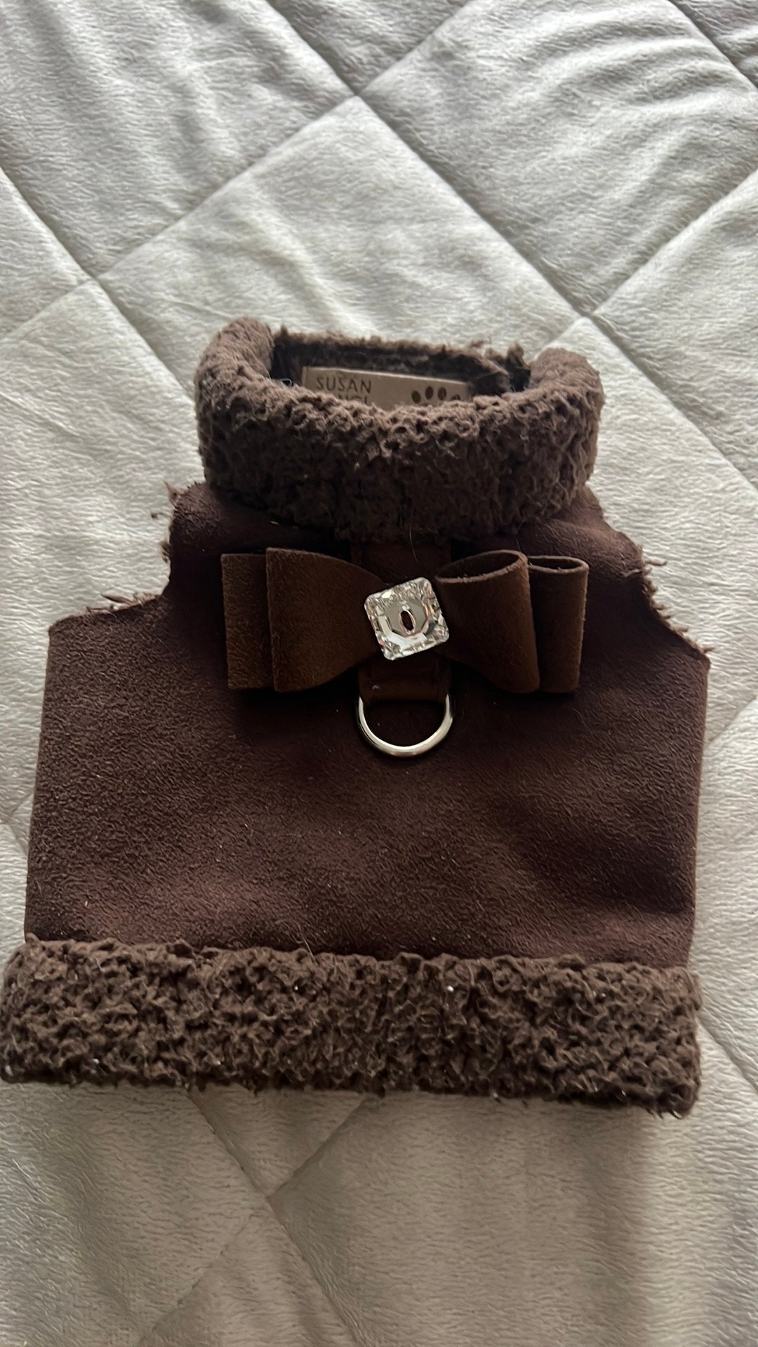 Susan lanci browzer plain winter tuigje maat s, Dieren en Toebehoren, Ophalen of Verzenden, Zo goed als nieuw, Hondenjas