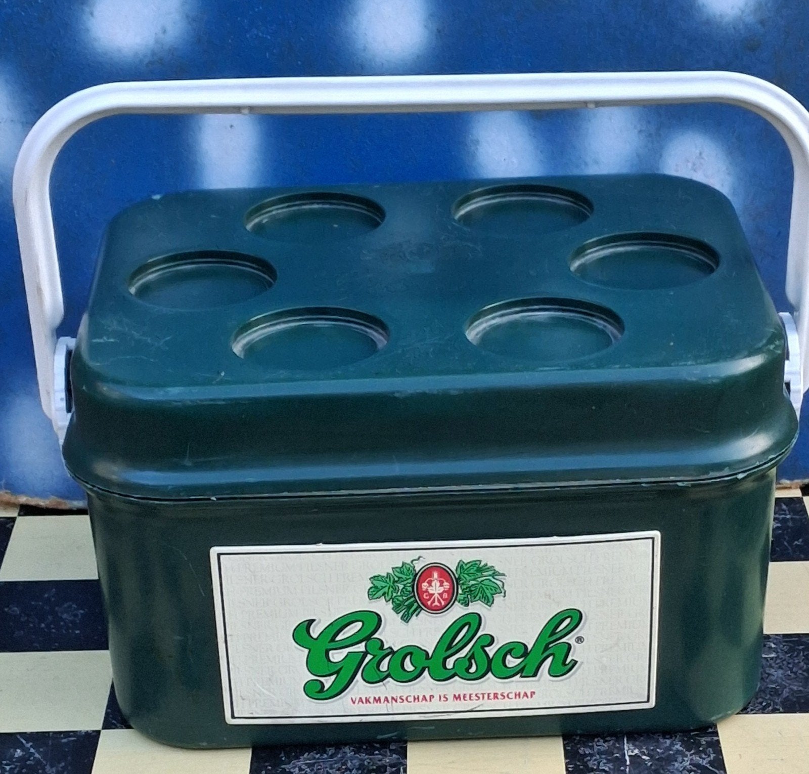 Koelbox. Grolsch. Vintage. 32/18/24 cm., Ophalen, Zo goed als nieuw, Koelbox, Koelelement