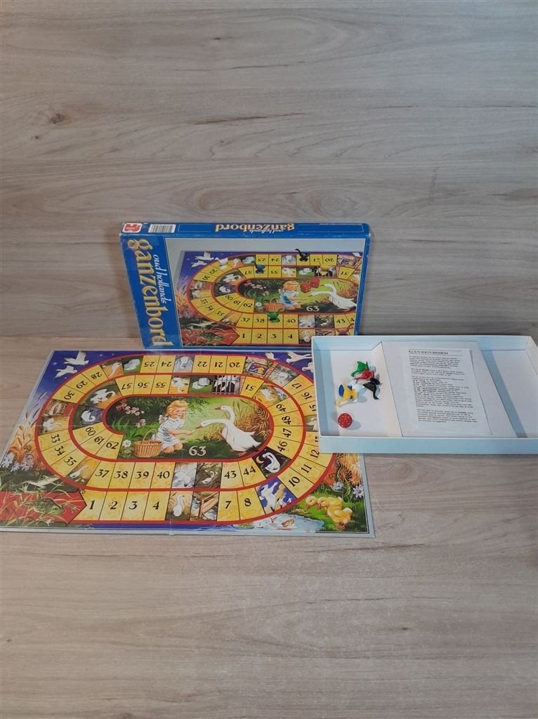Oud hollands ganzenbord - s6194, Verzenden, Zo goed als nieuw