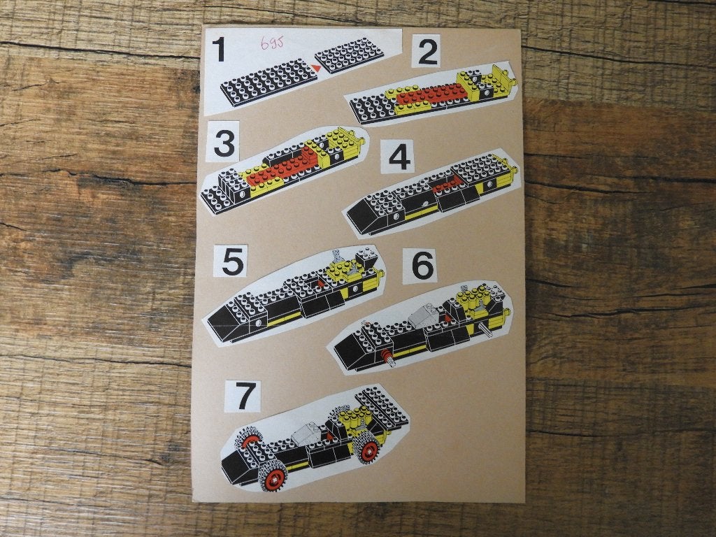 Lego 695 Vintage Racing Car, Gebruikt, Overige thema's, Lego, Compleet