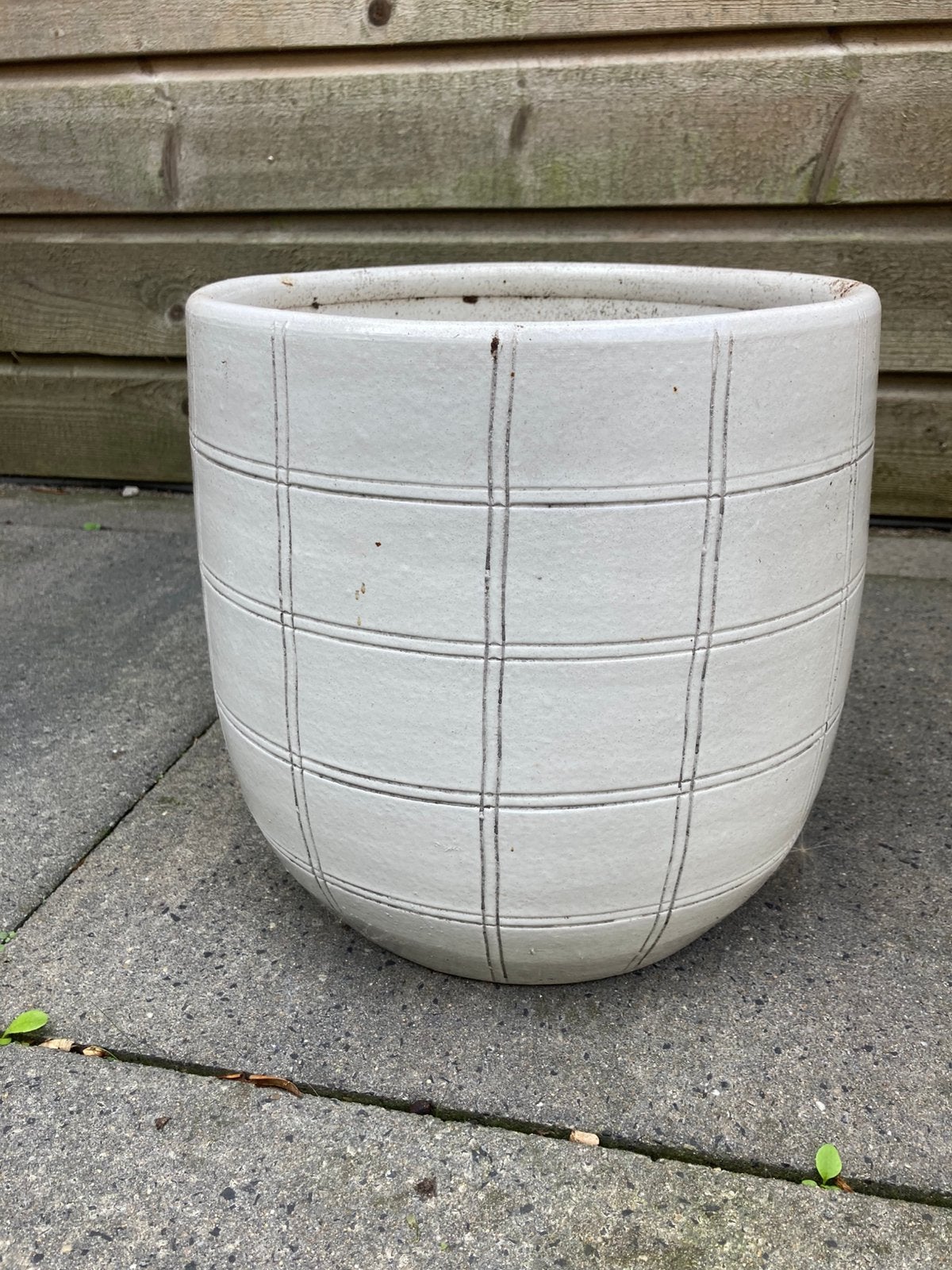 Binnen bloempot groot, Rond, Binnen, Zo goed als nieuw, Minder dan 40 cm