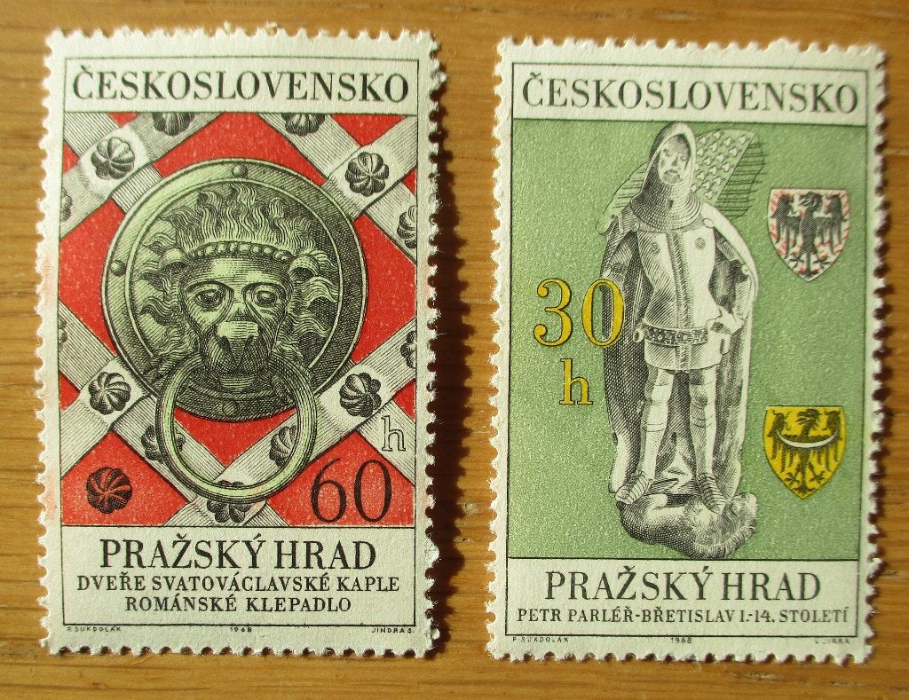 Tsjechoslowakije, serie Praagse burcht, 1968, Ophalen of Verzenden, Overige landen, Postfris