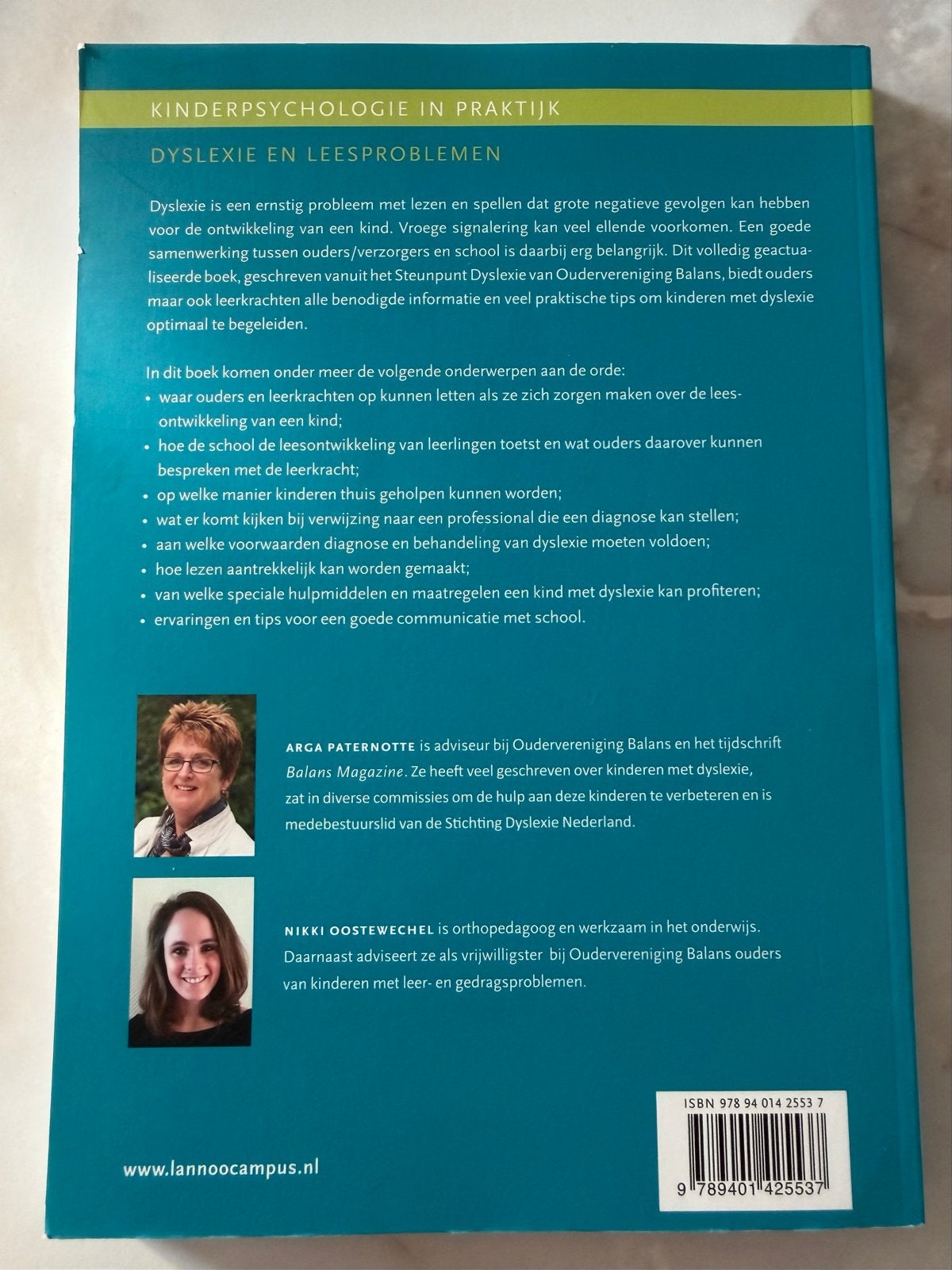 Dyslexie en leesproblemen - Arga Paternotte & Nikki Oostewec, Boeken, Ophalen of Verzenden, Gamma, Gelezen, Overige niveaus