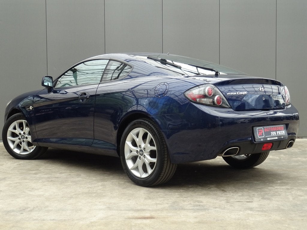 Hyundai Coupé 2.7i V6 Style * LPG * LEER * CRUISE !, Auto's, Hyundai, Stoelverwarming, Gebruikt, Coupé, Blauw