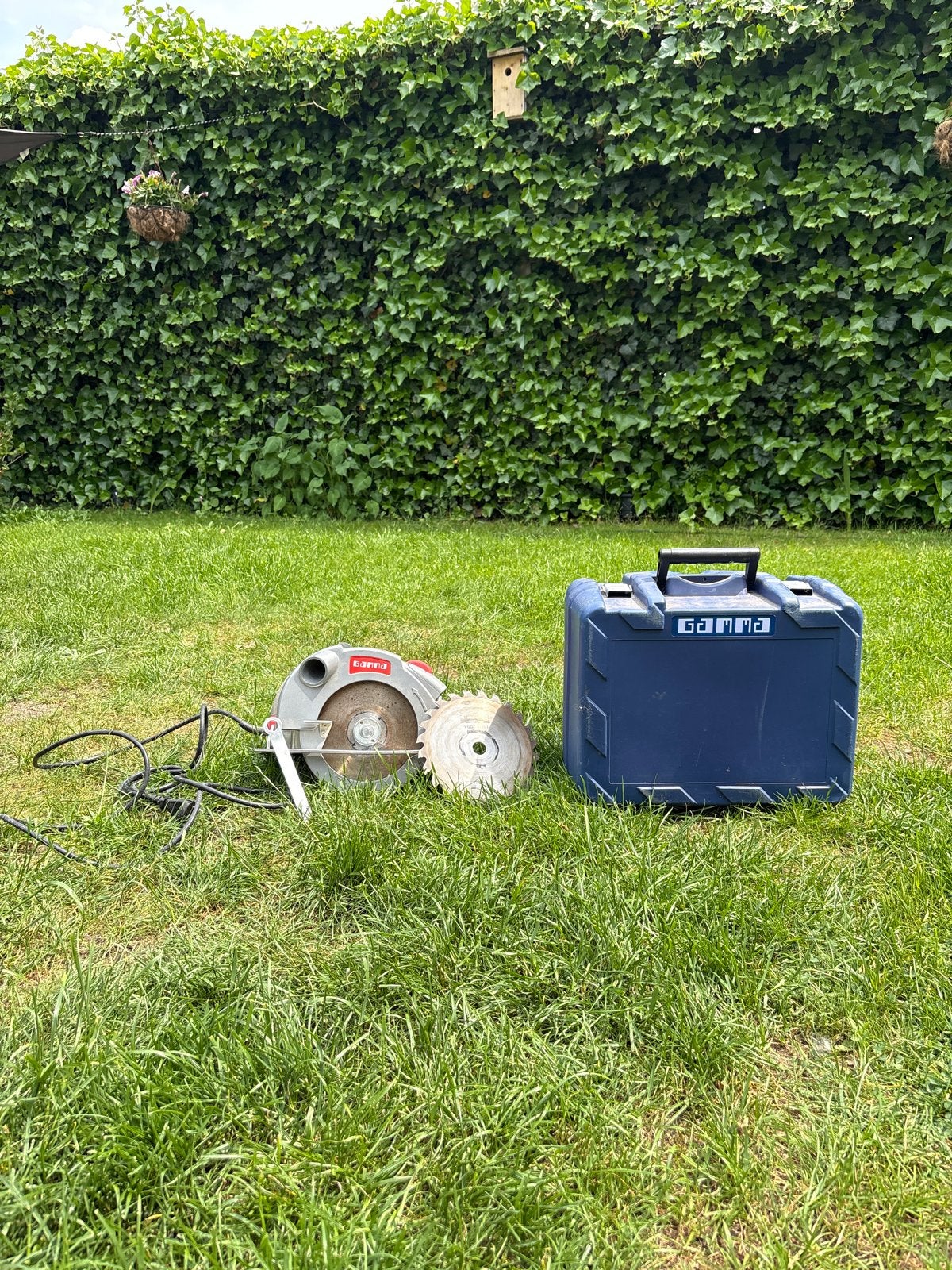 Gamma Cirkelzaag met koffer en extra zaagblad, Ophalen, Gebruikt, Cirkelzaag, 600 tot 1200 watt