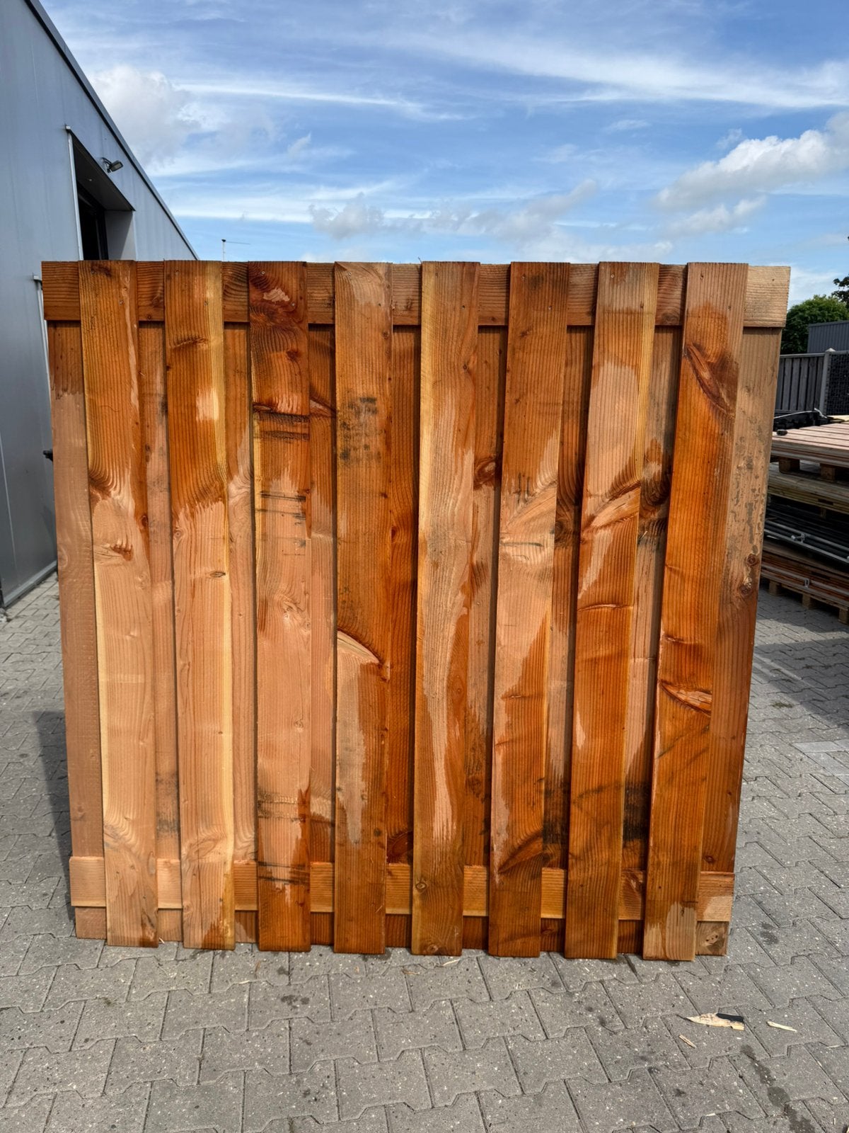 Douglas schuttingscherm | restpartij, Tuin en Terras, Schuttingen, Ophalen, 1 tot 2 meter, Minder dan 3 meter, Zo goed als nieuw