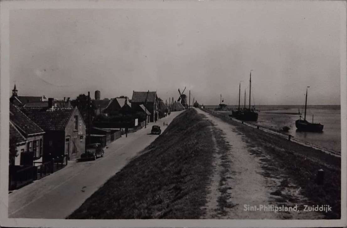 Sint-Philipsland – Zuiddijk (Zeeland) – Jaren 30, Ophalen of Verzenden, 1920 tot 1940, Gelopen, Zeeland
