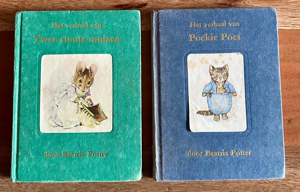 2x Beatrix Potter - Twee stoute muizen - Poekie Poes - 1975, Boeken, Ophalen of Verzenden, Zo goed als nieuw, 2x Beatrix Potter - 1975