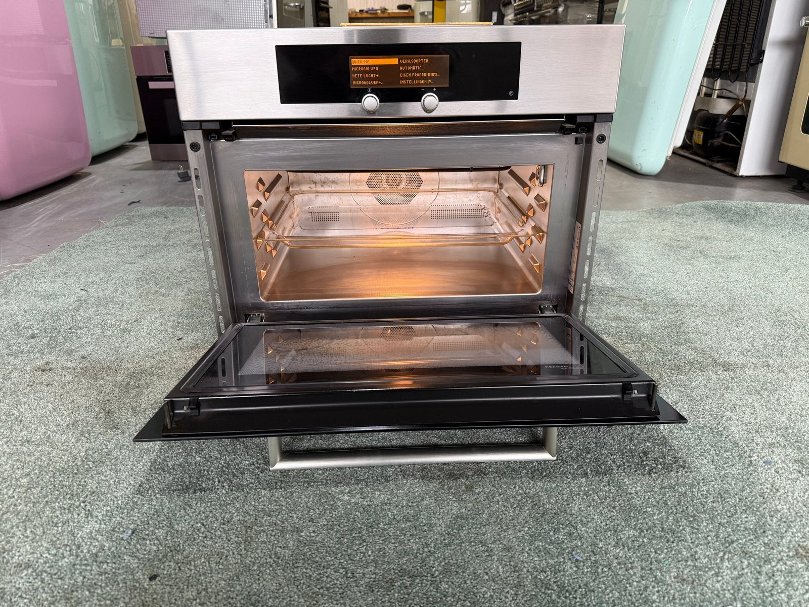 Miele H4060BM Inbouw Combi-oven - Zo goed als nieuw, Witgoed en Apparatuur, Ovens, De laan 8, 45 tot 50 cm, Hete lucht, 60 cm of meer