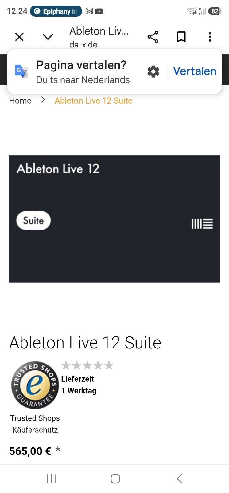 Ableton Live 12 Suite - Digitale Audio Workstation, Computers en Software, Audio-software, Ophalen of Verzenden, Zo goed als nieuw