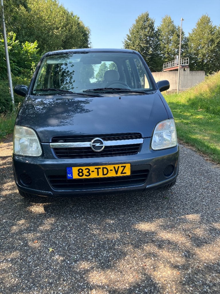 Opel Agila 1.2 16V Twinport 2006 Grijs, Auto's, Voorwielaandrijving, Stof, 40 €/maand, 4 cilinders